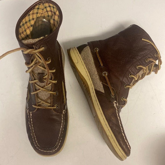 SPERRY Top Sider Ankle Boots Leather Fabric Shoes main image 14